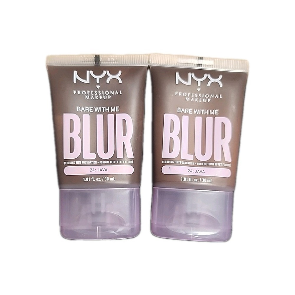 NYX‎ Professional Makeup Bare With Me Blur Tint Foundation 24 Java 2 Pack New